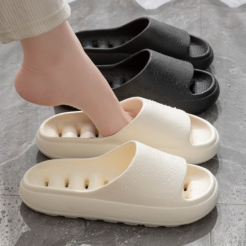 Platform Pillow Slippers Slides for Women and Men, EVA Anti-Slip Cloud Slippers Lightweight Spa Open Toe Shower Sandals for Indoor & Outdoor