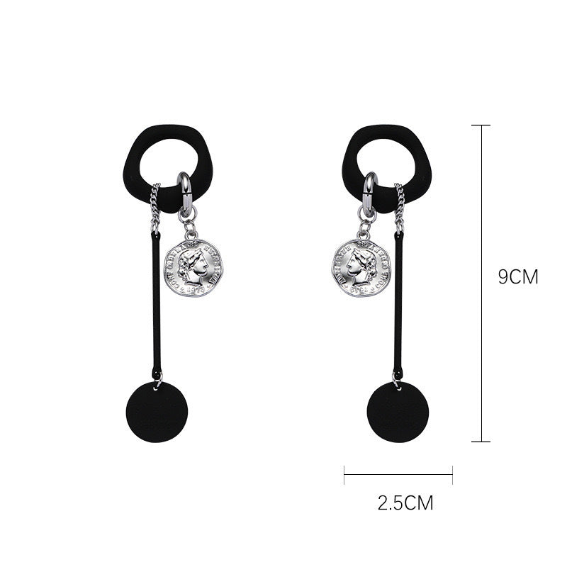 (Stainless)Vintage Geometric Circle Earrings
