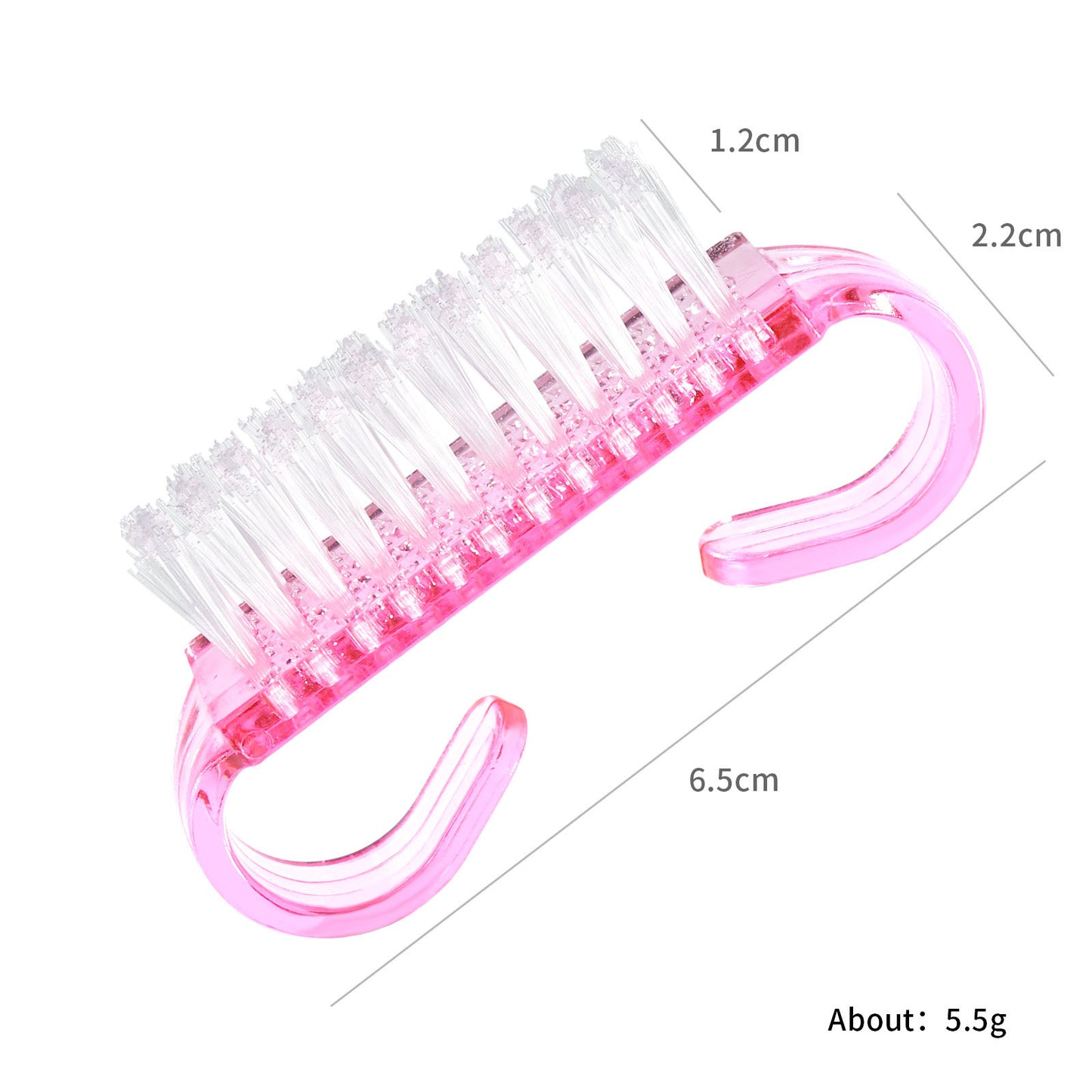5PCS Nail Art Brush, Fingernail Cleaning Brush