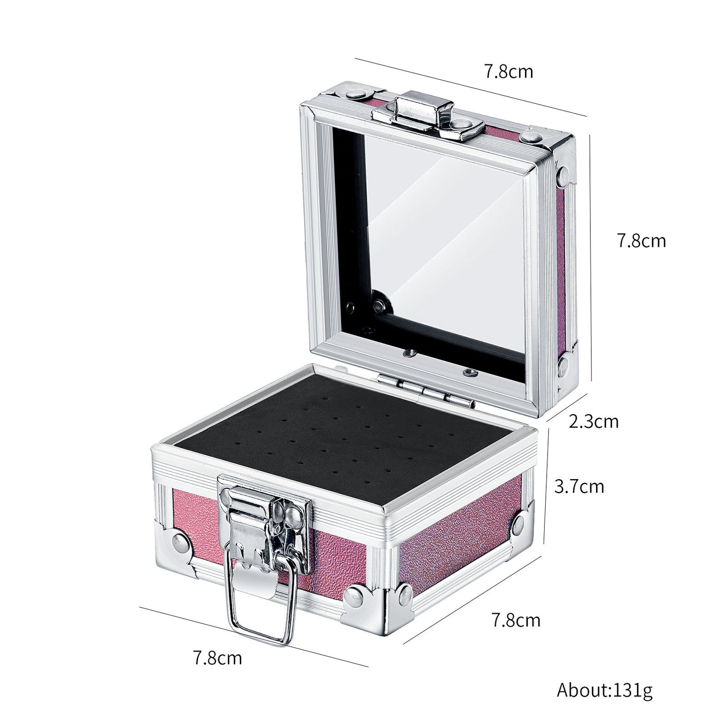 Nail Drill Bits Holder Case, 25 Holes Drills Organizer Container Dustproof Stand Displayer & Manicure Tools Storage Box