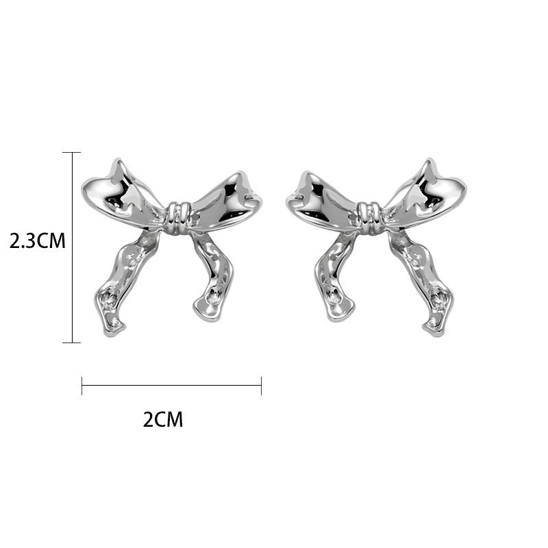 (Stainless)Elegant Butterfly Bow Earrings