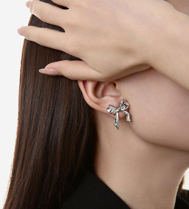 (Stainless)Elegant Butterfly Bow Earrings