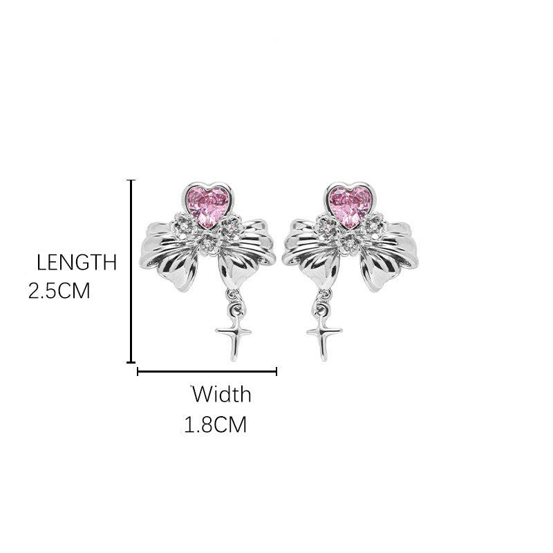 (Stainless)Elegant Butterfly Bow Earrings