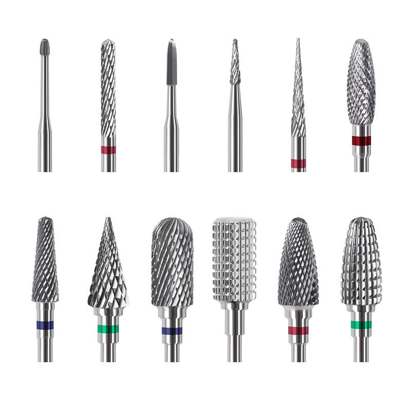 20 different Professional Tungsten Carbide Nail Drill Bits – Perfect for Advanced Nail Art Creations