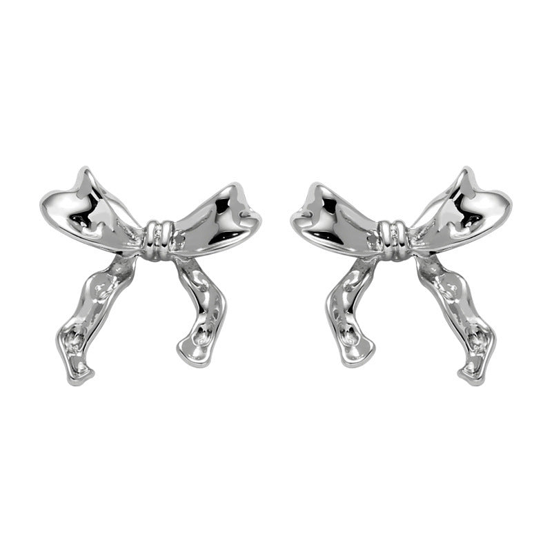 (Stainless)Elegant Butterfly Bow Earrings