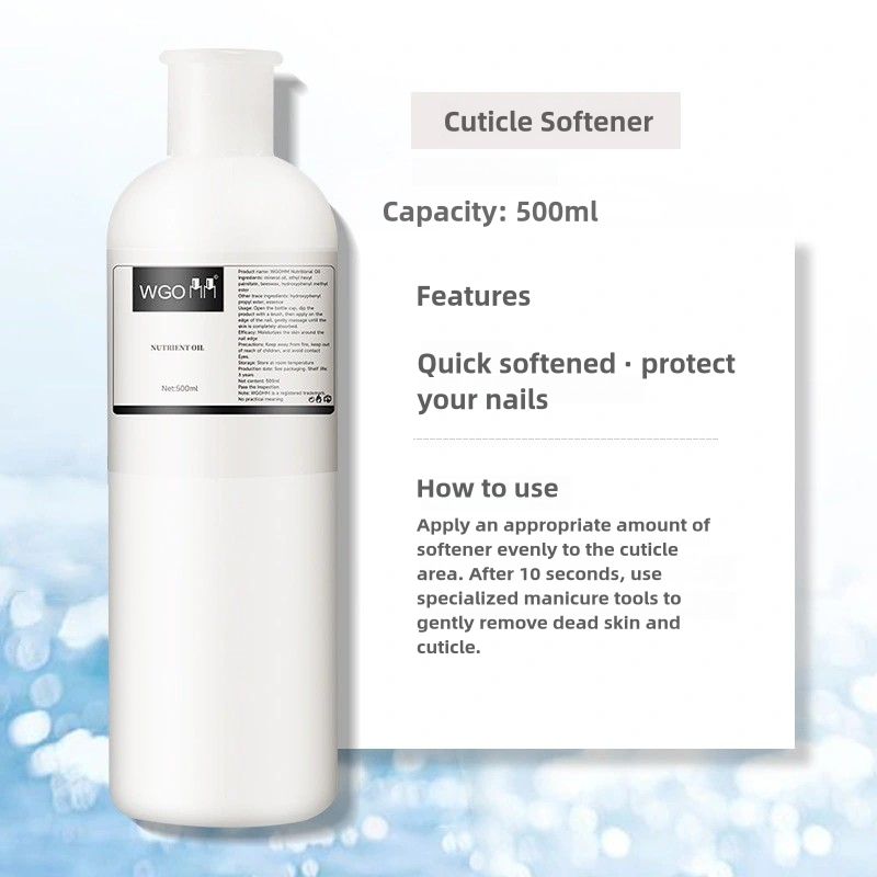500ml Cleansing Gel Water & Nail Polish Remover & Cuticle Softener & Nail Cleanser & Brush Cleaning Water