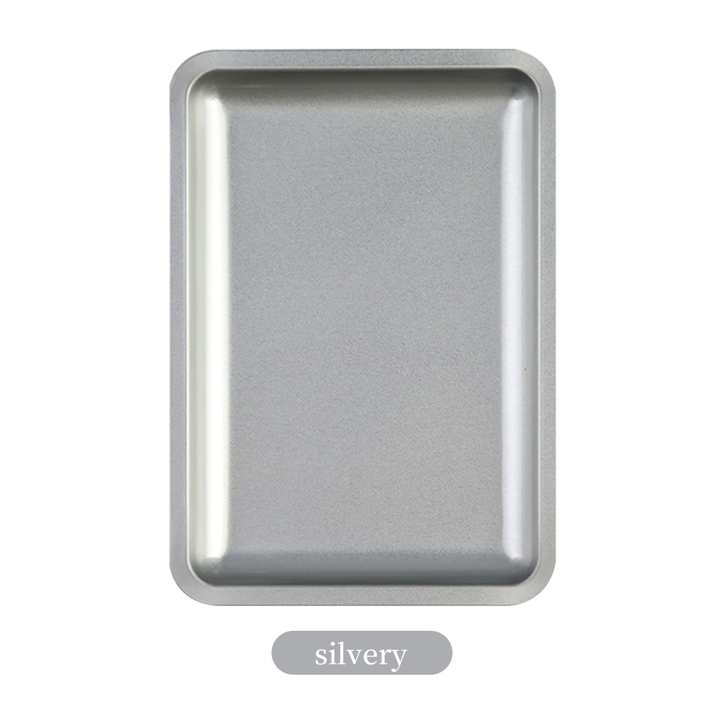 Square Stainless Steel Tray for Nail Art Tools, Jewelry, and Cosmetics Storage Metal Organizer Plate
