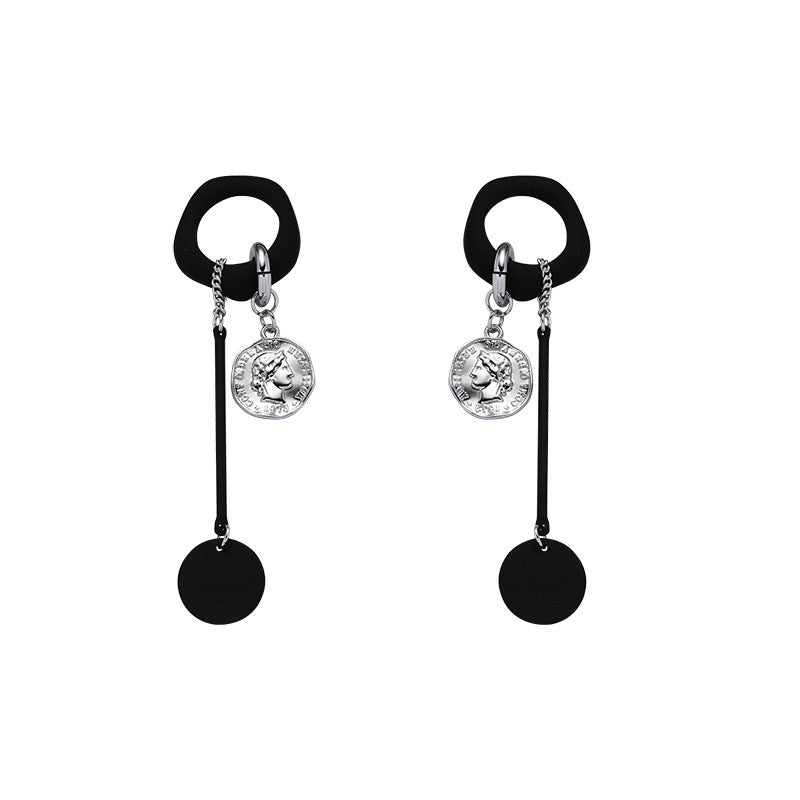 (Stainless)Vintage Geometric Circle Earrings
