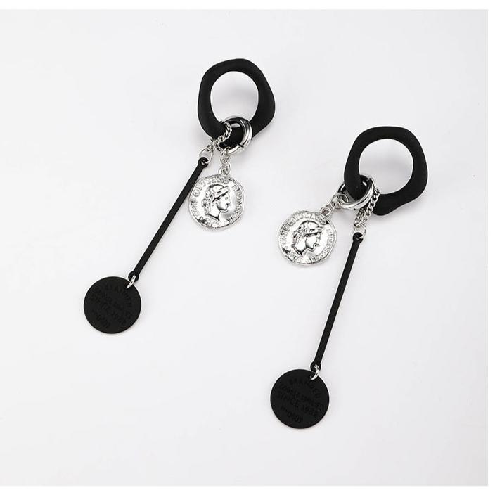 (Stainless)Vintage Geometric Circle Earrings