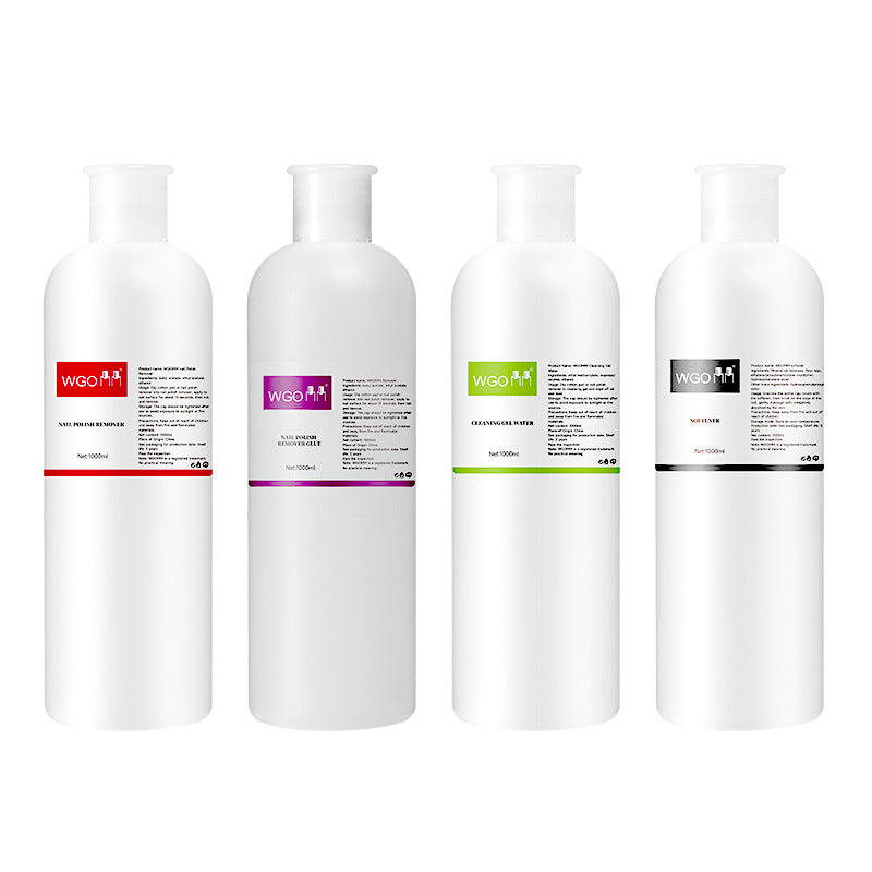 500ml Cleansing Gel Water & Nail Polish Remover & Cuticle Softener & Nail Cleanser & Brush Cleaning Water