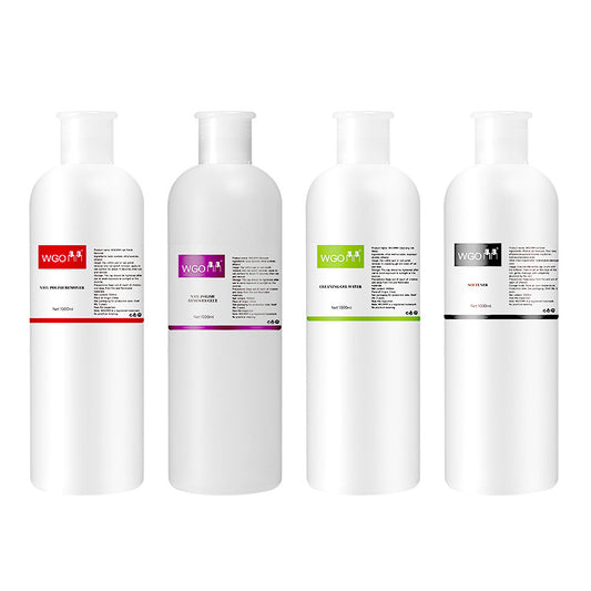 500ml Cleansing Gel Water & Nail Polish Remover & Cuticle Softener & Nail Cleanser & Brush Cleaning Water