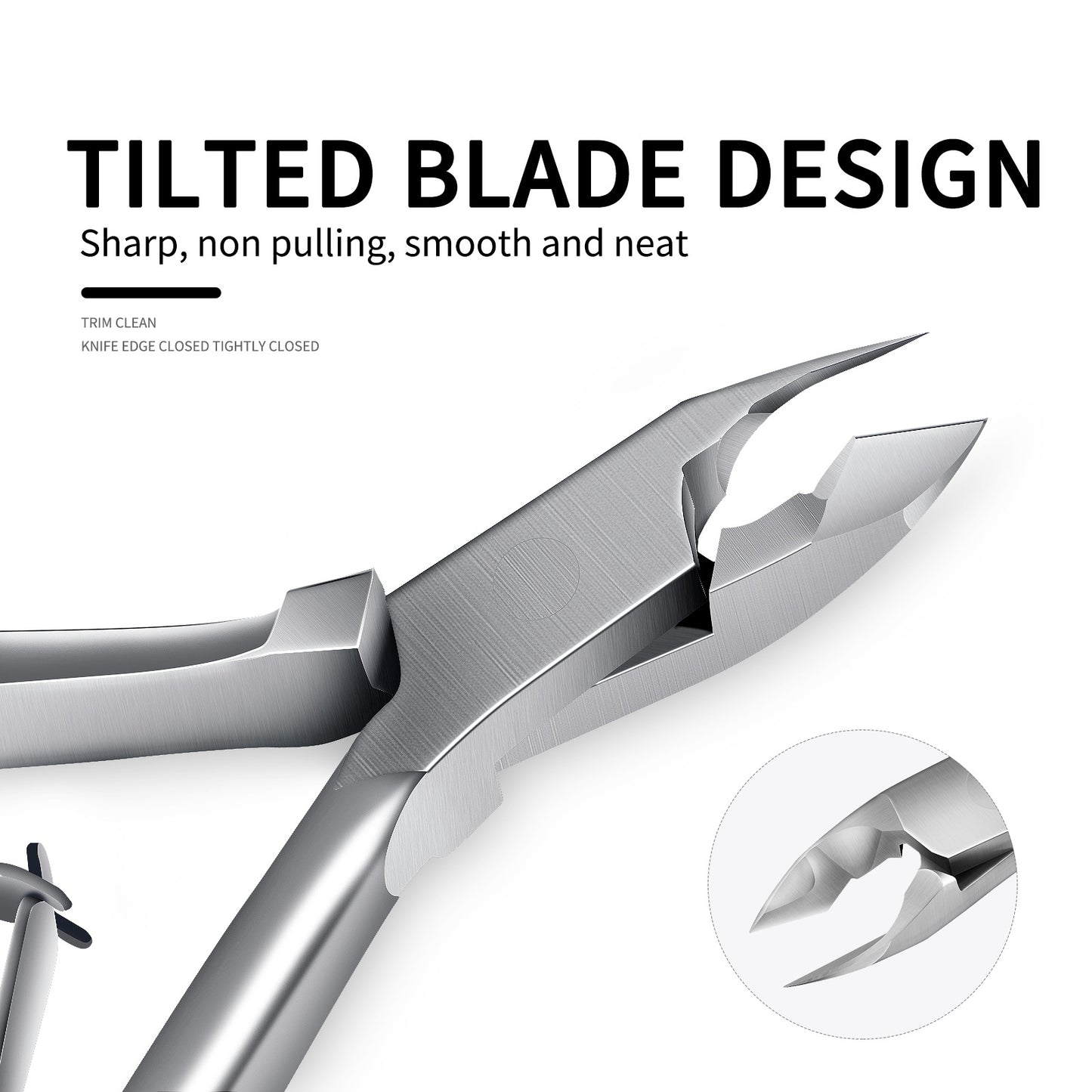 Professional Cuticle Cutter Stainless Steel Cuticle Nippers with Sharp Blades and Double Spring Cuticle Clippers - Nail Cuticle Trimmer Tool for Manicure & Pedicure Beauty at Home/Spa/Saloon
