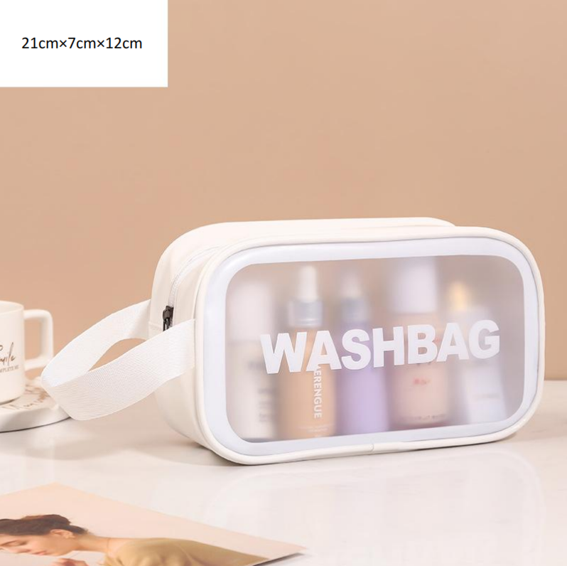 Classic Cosmetic Bags (3 different colors), PU Leather Clear Makeup Bag Travel Makeup Bag